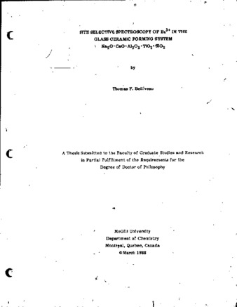 Site selective spectroscopy of Eu3+ in the glass ceramic forming system Na2O.CaO.Al2O3.TiO2.SiO2 thumbnail