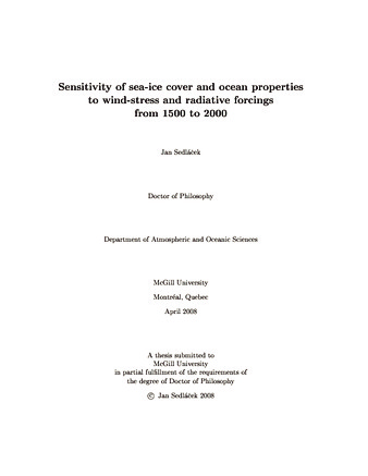 Sensitivity of sea-ice cover and ocean properties to wind-stress and radiative forcings from 1500 to 2000 thumbnail