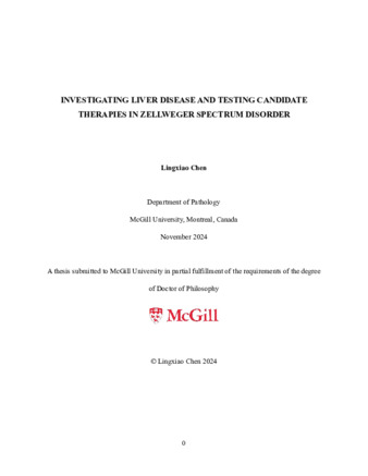 Investigating liver disease and testing candidate therapies in Zellweger Spectrum Disorder thumbnail