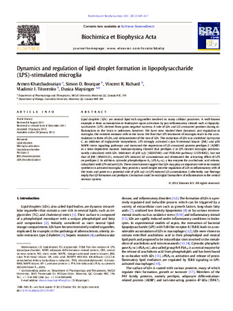 Dynamics and regulation of lipid droplet formation in lipopolysaccharide (LPS)-stimulated microglia thumbnail