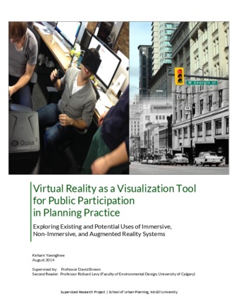 Virtual Reality as a Visualization Tool for Public Participationin Planning PracticeExploring Existing and Potential Uses of Immersive, Non-Immersive, and Augmented Reality Systems thumbnail