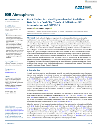 Black Carbon Particles Physicochemical Real-Time Data Set in a Cold City: Trends of Fall-Winter BC Accumulation and COVID-19 thumbnail