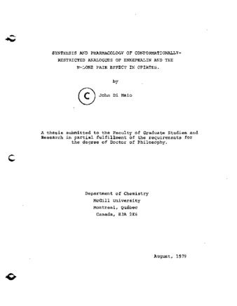 Synthesis and pharmacology of conformationally-restricted analogues of enkephalin and the N-lone pair effect in opiates thumbnail