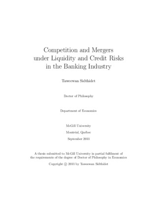 Competition and mergers under liquidity and credit risks in the banking industry thumbnail