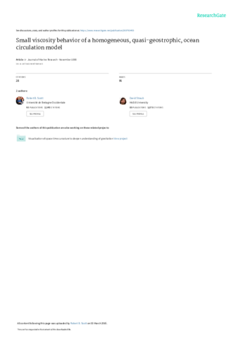 Small viscosity behavior of a homogeneous, quasi-geostrophic, ocean circulation model thumbnail