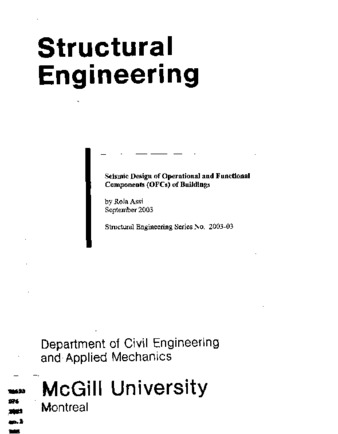 Seismic design of operational and functional components (OFCs) of buildings (literature review) thumbnail