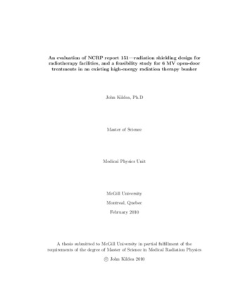 An evaluation of NCRP Report No. 151 - radiation shielding design for radiotherapy facilities, and a feasibility study for 6 MV open-door treatments in an existing high-energy radiation therapy bunker thumbnail