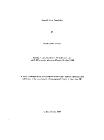 Aircraft noise regulation thumbnail