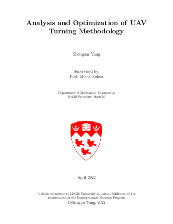 Analysis and optimization of UAV turning methodology thumbnail