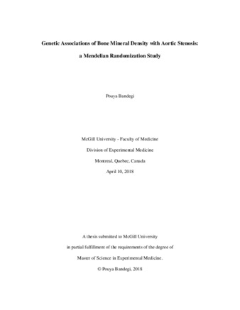 Genetic associations of bone mineral density with aortic stenosis: a Mendelian randomization study thumbnail