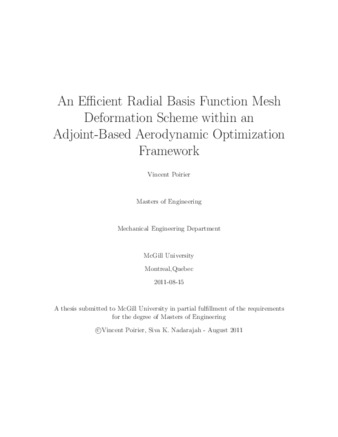 An efficient radial basis function mesh deformation scheme within an adjoint-based aerodynamic optimization framework thumbnail