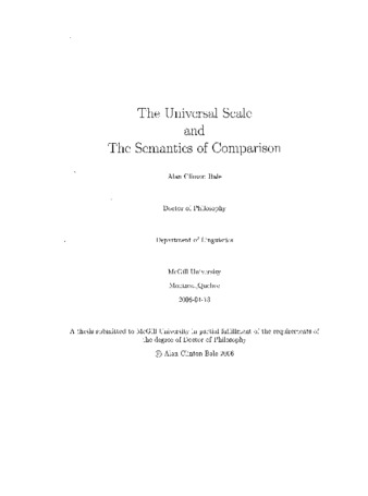 The universal scale and the semantics of comparison / thumbnail