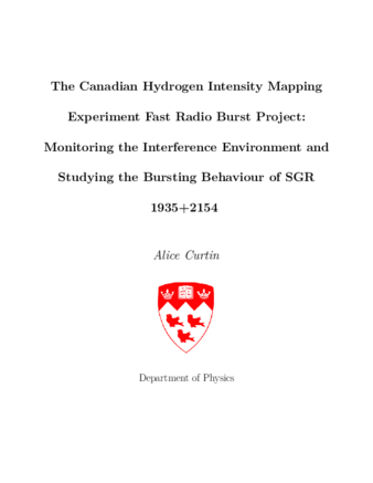 The Canadian hydrogen intensity mapping experiment fast radio burst  project:  Monitoring the interference environment and studying the bursting behaviour of SGR 1935+2154 thumbnail