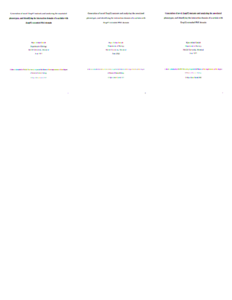 Generation of novel Zasp52 mutants and analyzing the associated phenotypes, and identifying the interaction domain of α-actinin with Zasp52 extended PDZ domain thumbnail