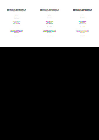 RNA structural characterization of RNA-binding protein binding sites thumbnail