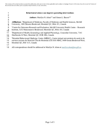 Behavioural science can improve parenting interventions thumbnail