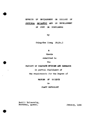 Effects of environment on biology of Puccinia helianthi and on development of rust on sunflowers. thumbnail
