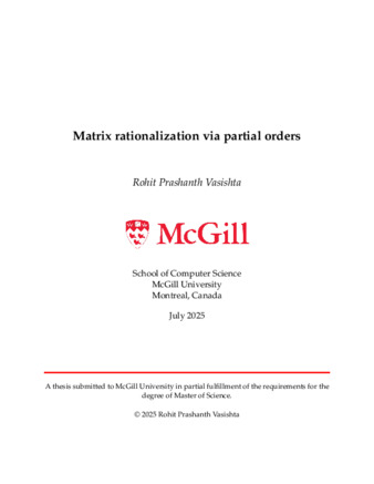 Matrix rationalization via partial orders thumbnail