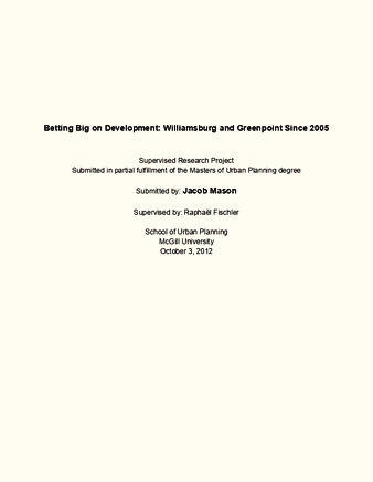 Betting Big on Development: Williamsburg and greenpoint Since 2005 thumbnail