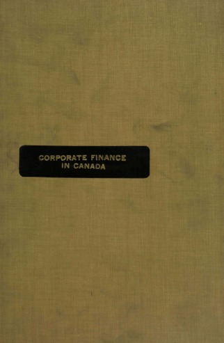 Corporate finance in Canada. thumbnail
