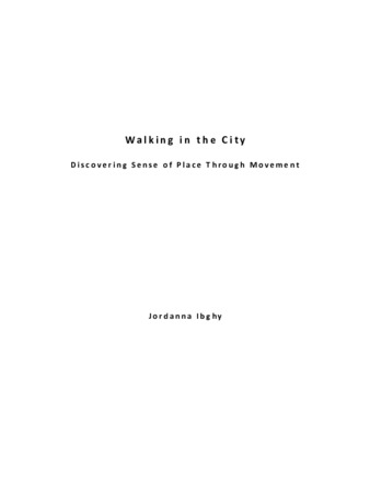 Walking in the City: Discovering sense of place through movement thumbnail