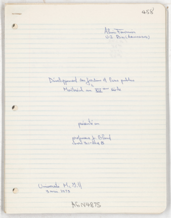 Développement des jardins et parcs publics à Montréal au XIXieme siècle. thumbnail