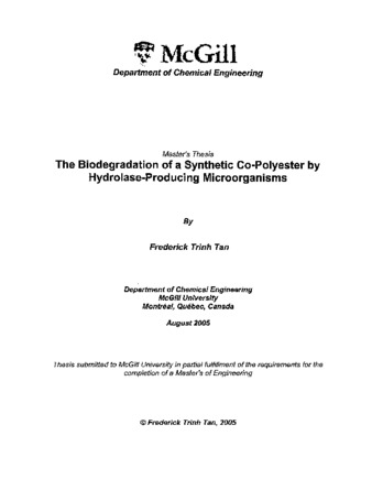 The biodegradation of a synthetic co-polyester by hydrolase-producing microorganisms / thumbnail