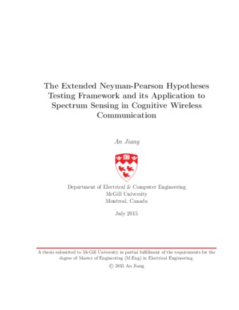 The extended Neyman-Pearson hypotheses testing framework and its application to spectrum sensing in cognitive wireless communication thumbnail