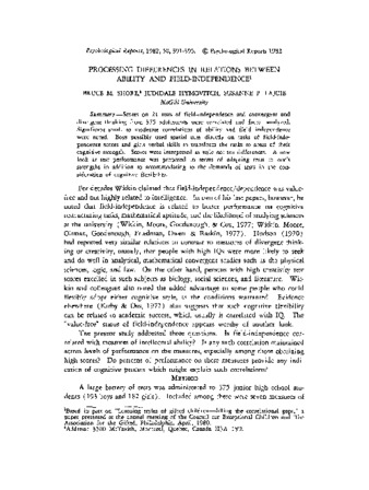 Intelligence: The speed and accuracy tradeoff in high aptitude individuals thumbnail