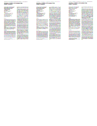 Activation of GCN2 in UV-Irradiated Cells Inhibits Translation thumbnail