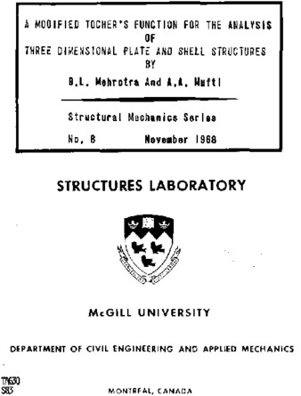 A modified Tocher's function for the analysis of three dimensional plate and shell structures thumbnail