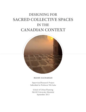 Designing for sacred collective spaces in the Canadian context thumbnail