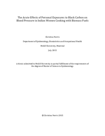 The acute effects of personal exposures to black carbon on blood pressure in Indian women cooking with biomass fuels thumbnail