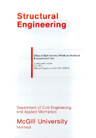 Effect of high intensity winds on overhead transmission lines thumbnail