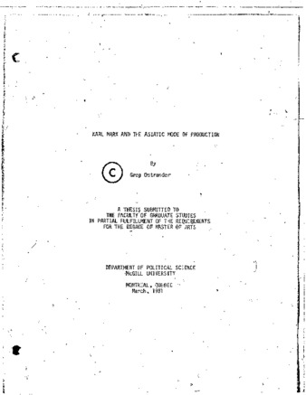 Karl Marx and the Asiatic mode of production thumbnail