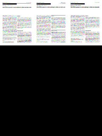 Laparoscopic approach to ovarian pathology in children and adolescents thumbnail