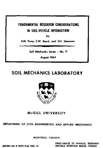 Fundamental research considerations in soil-vehicle interaction thumbnail