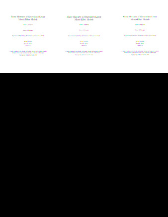Finite mixtures of generalised linear mixed-effect models thumbnail