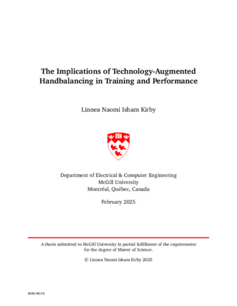 The implications of technology-augmented circus in training and performance thumbnail