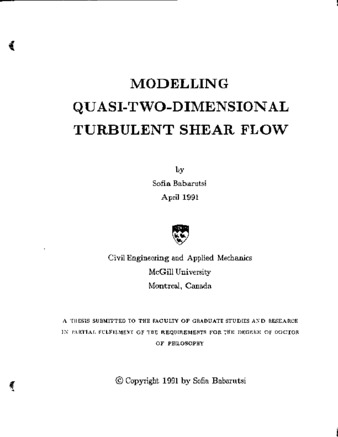 Modelling quasi-two-dimensional turbulent shear flow thumbnail