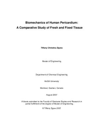 Biomechanics of human pericardium: a comparative study of fresh and fixed tissue thumbnail