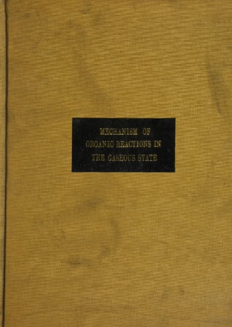 The mechanism of organic reactions in the gaseous state: the kinetics of the oxidation of gaseous acetaldehyde. thumbnail