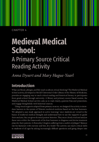 Medieval Medical School: A primary source critical reading activity thumbnail