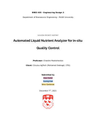 Automated Liquid Nutrient Analyzer for in-situ Quality Control thumbnail