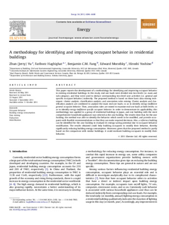 A methodology for identifying and improving occupant behavior in residential buildings thumbnail