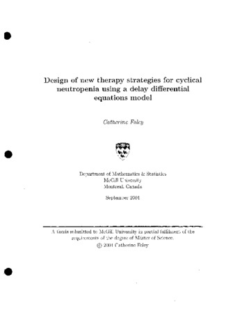 Design of new therapy strategies for cyclical neutropenia using a delay differential equations model thumbnail