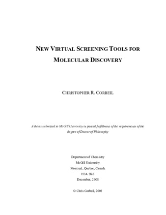 New virtual screening tools for molecular discovery thumbnail