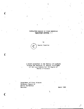 Population biology of field horsetail (Equisetum arvense L.). thumbnail