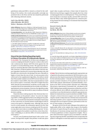 Shared Decision Making Regarding Aspirin in Primary Prevention of Cardiovascular Disease thumbnail