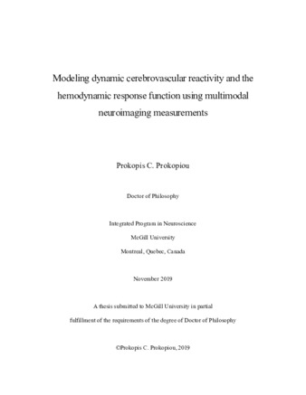 Modeling dynamic cerebrovascular reactivity and the hemodynamic response function using multimodal neuroimaging measurements thumbnail